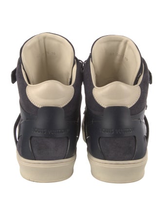 Louis Vuitton Suede Leather Trim Embellishment Sneakers