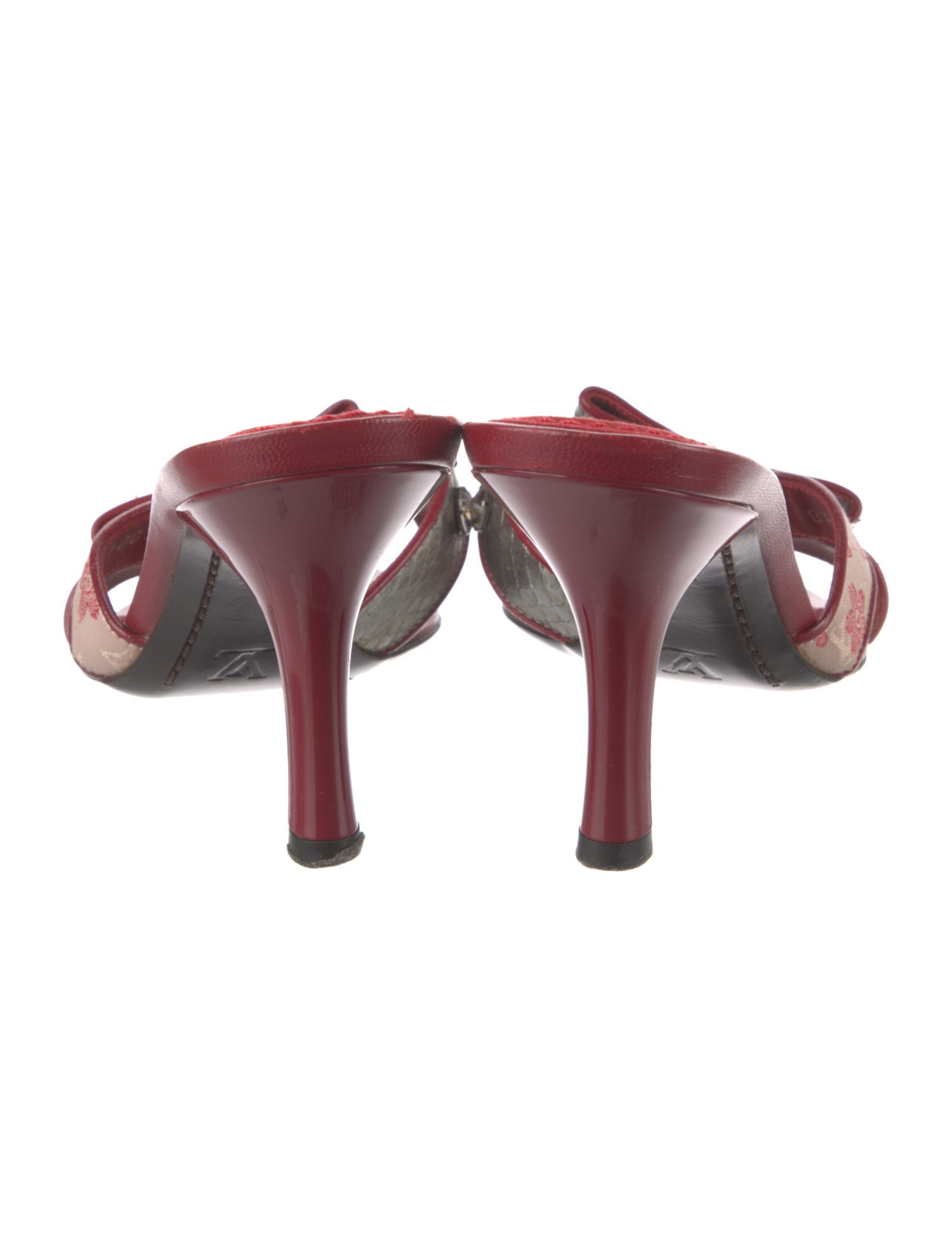 Louis Vuitton LV Monogram Leather Slides