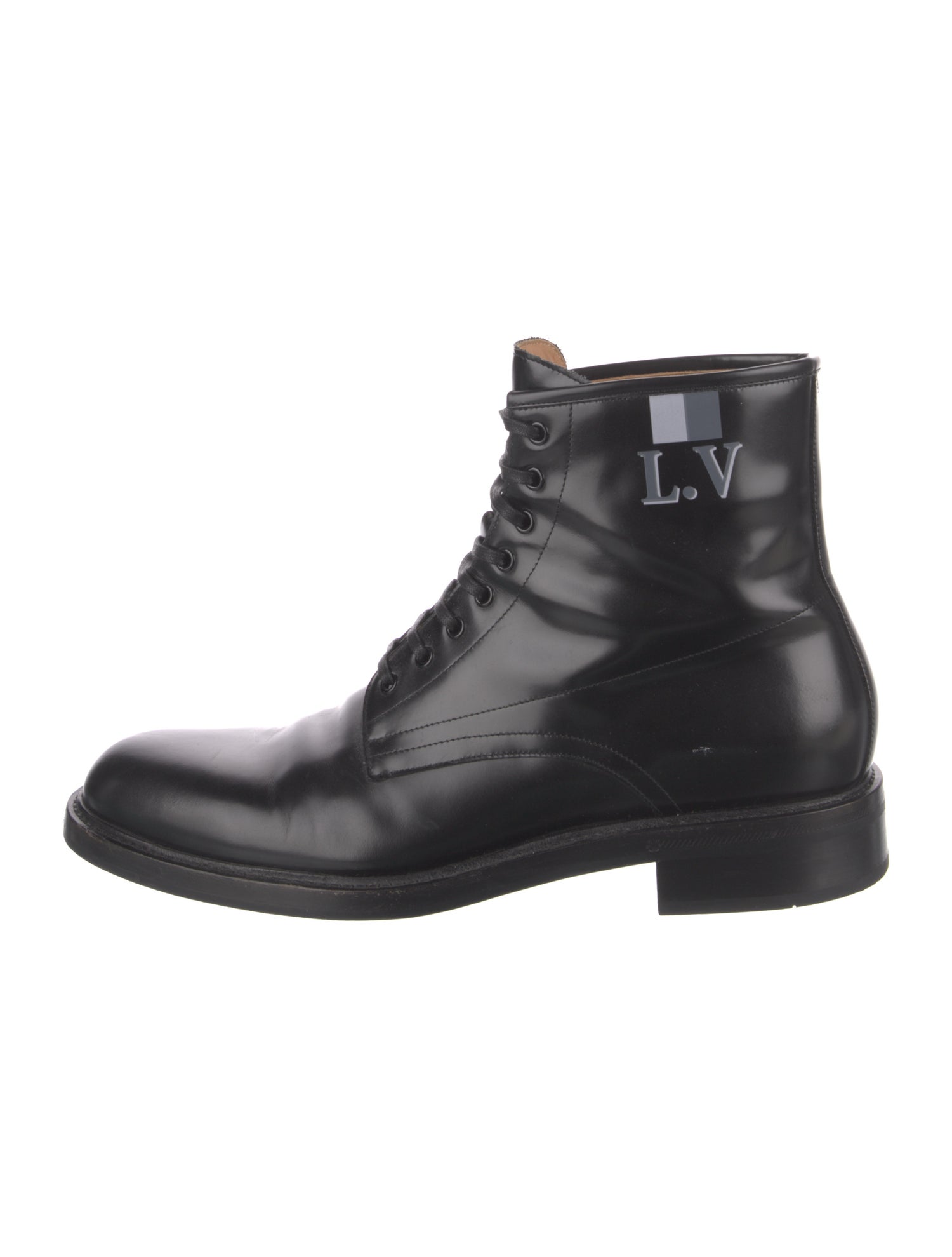Louis Vuitton 2018 LV Monogram Lace-Up Boots