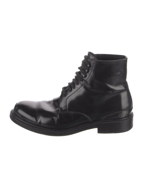Louis Vuitton Leather Lace-Up Boots