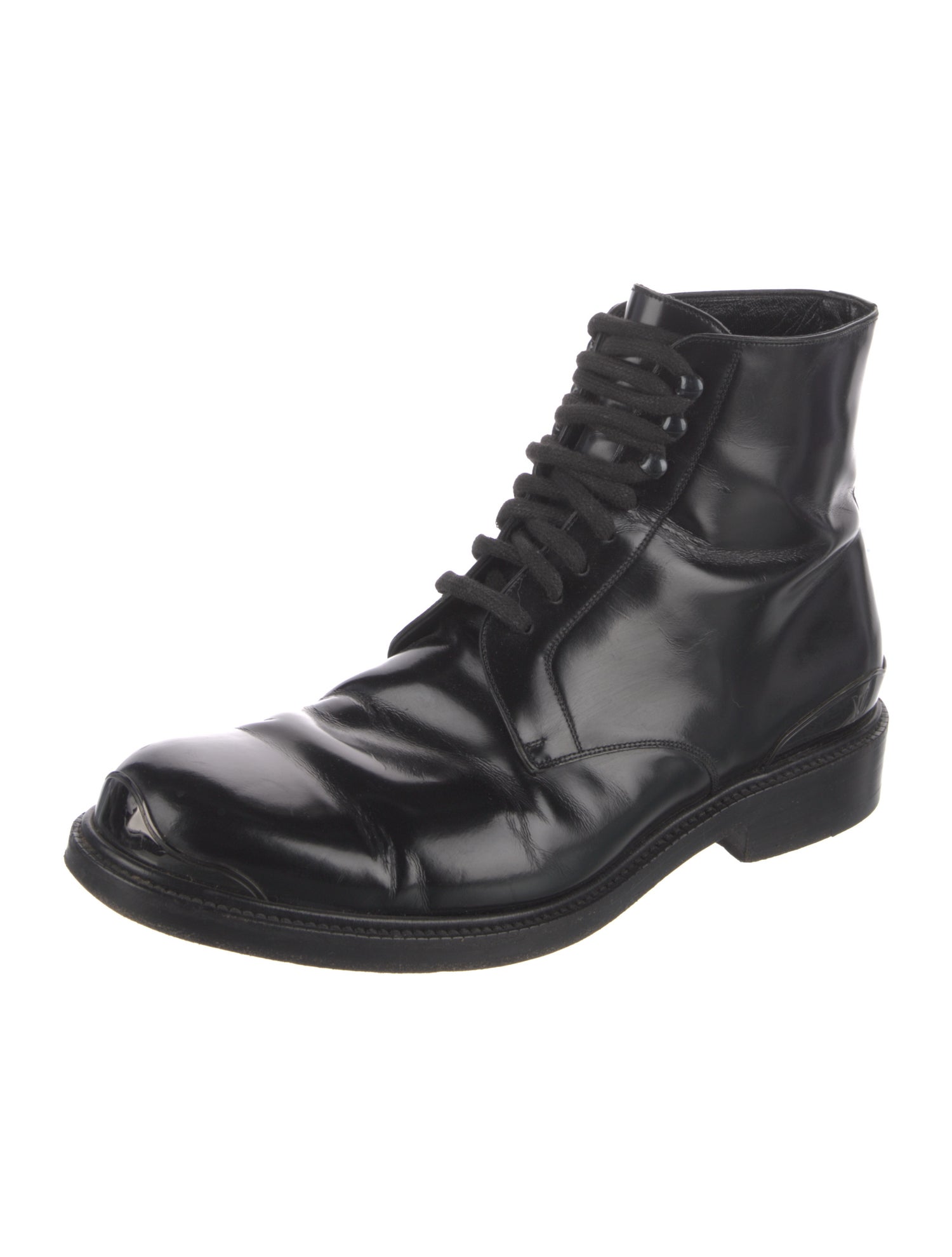 Louis Vuitton Leather Lace-Up Boots