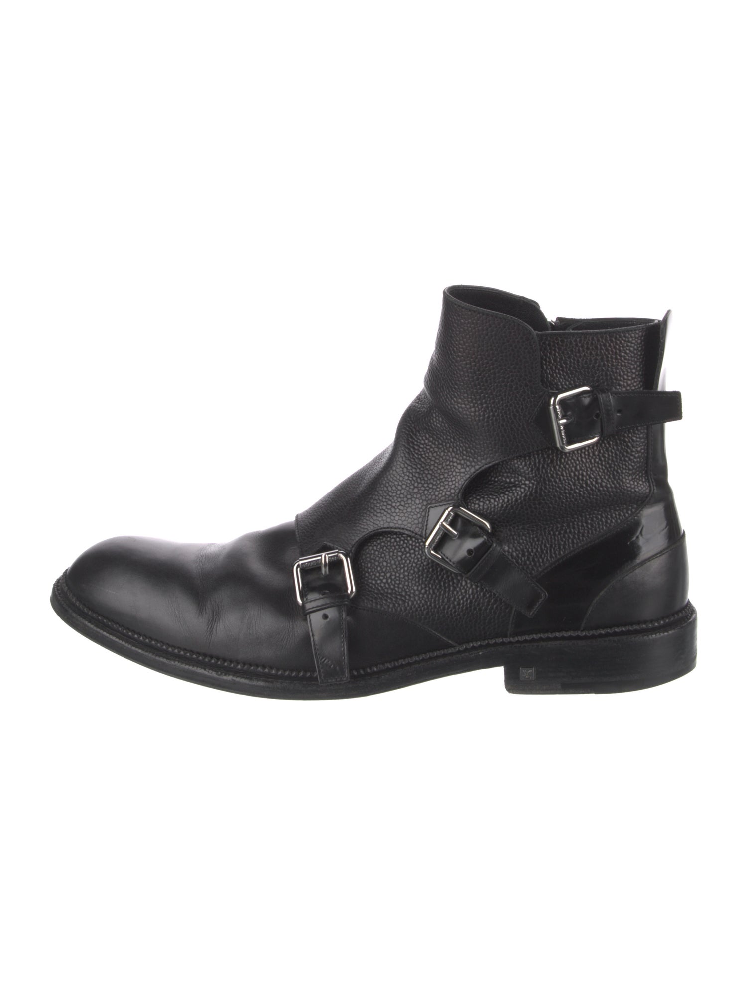 Louis Vuitton Leather Moto Boots