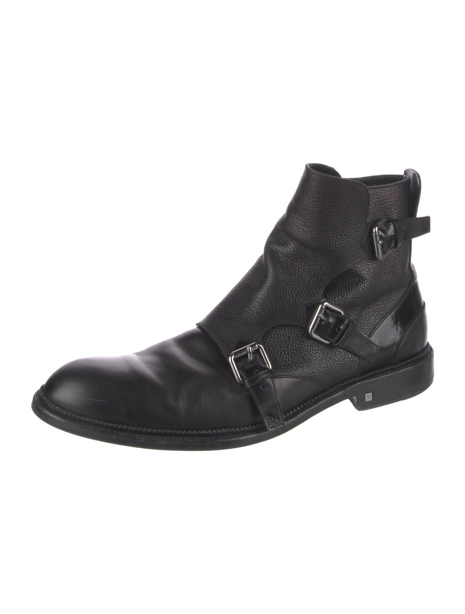 Louis Vuitton Leather Moto Boots