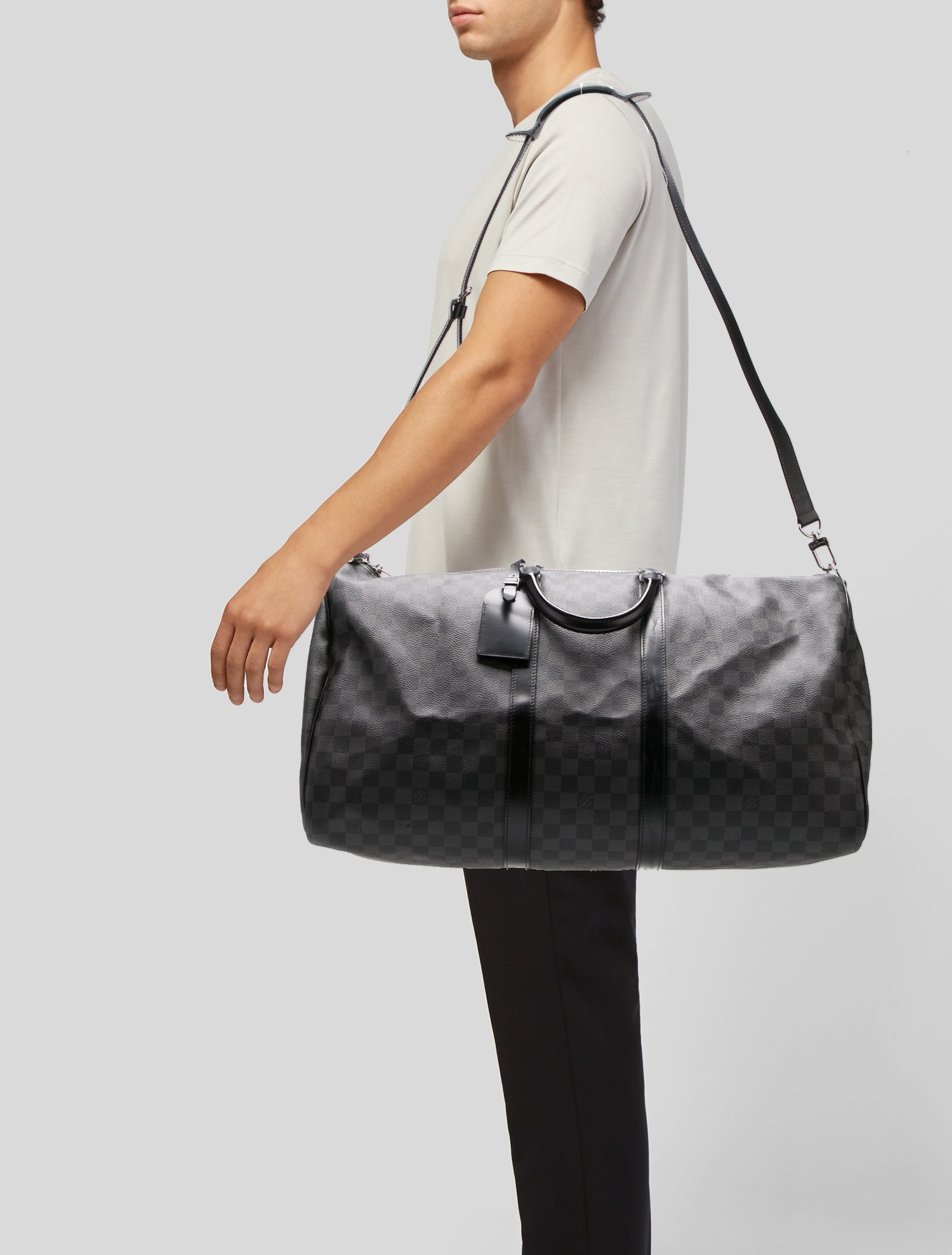 Louis Vuitton Damier Graphite Keepall Bandouliere 55
