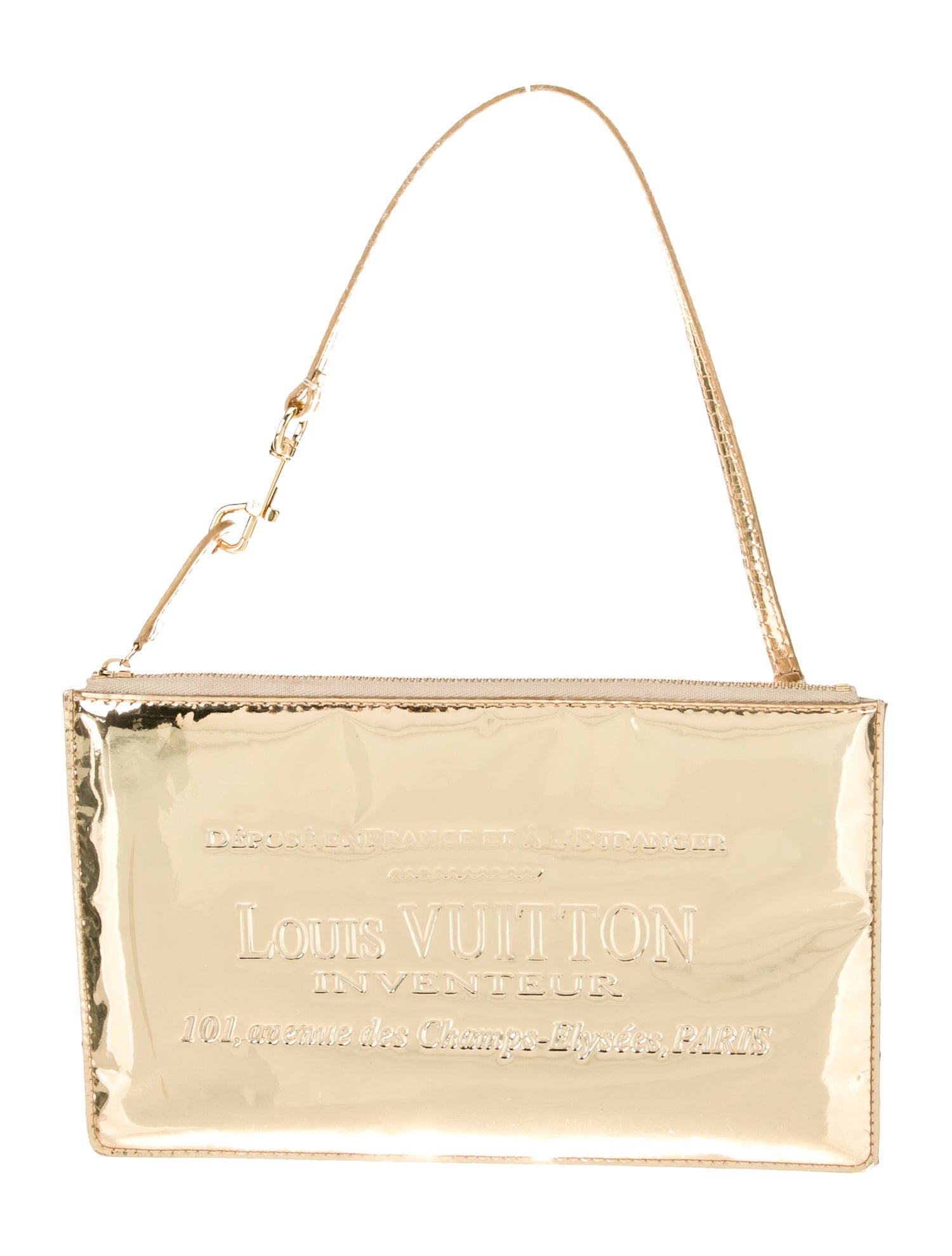 Louis Vuitton Vernis Patent Leather Plat Pochette Vintage