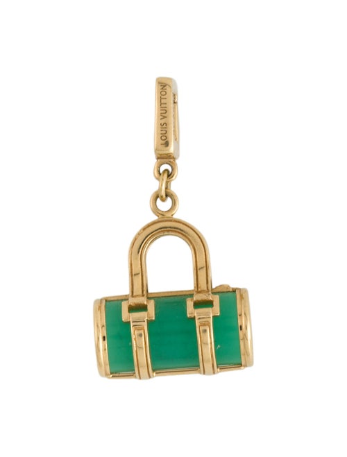 Louis Vuitton 18K Chrysoprase Bag Charm