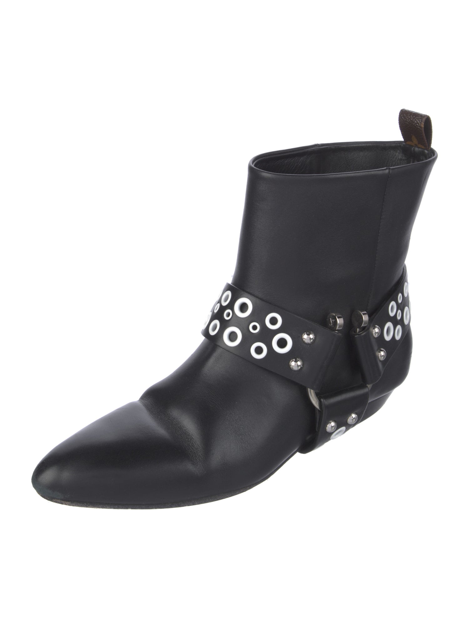 Louis Vuitton LV Monogram Leather Moto Boots