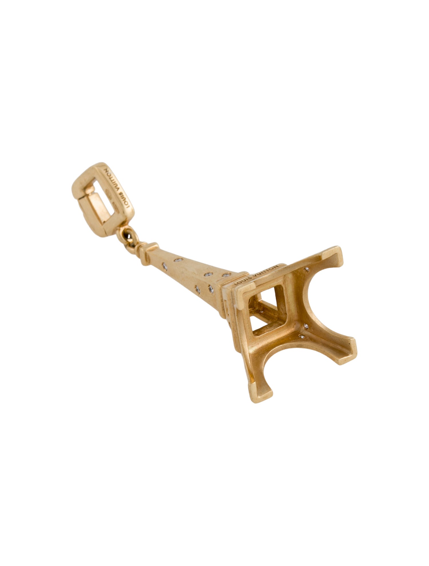 Louis Vuitton 18K Diamond Eiffel Tower Charm