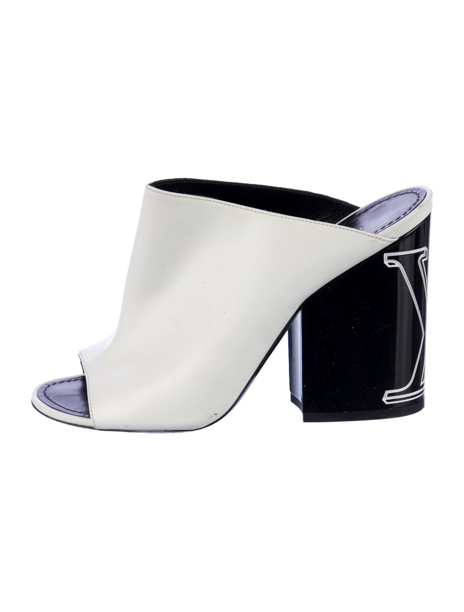 Louis Vuitton LV Monogram Leather Slides