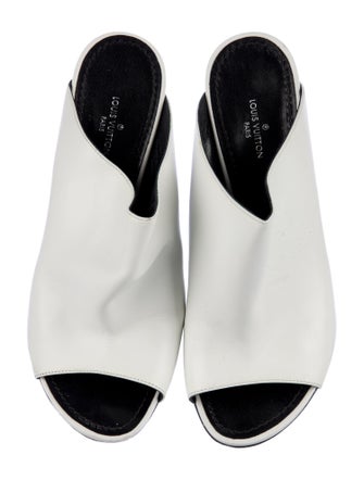 Louis Vuitton LV Monogram Leather Slides