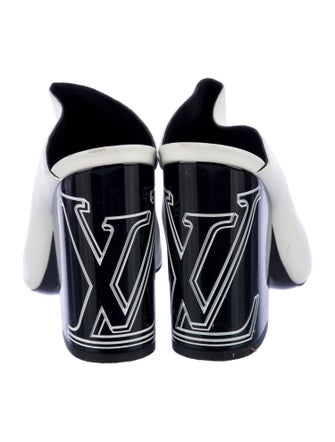 Louis Vuitton LV Monogram Leather Slides