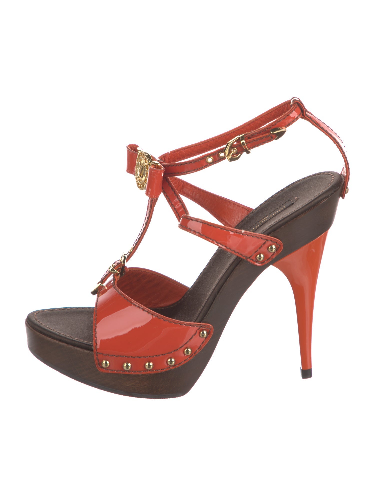 Louis Vuitton Leather T-Strap Sandals