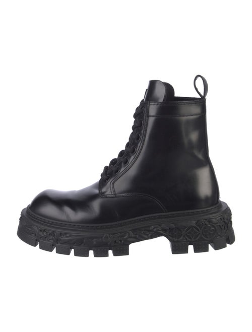 Louis Vuitton Leather Combat Boots