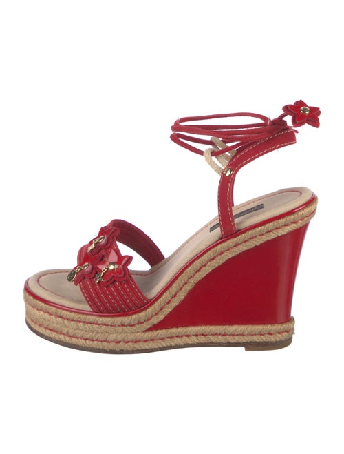 Louis Vuitton Leather Colorblock Pattern Espadrilles