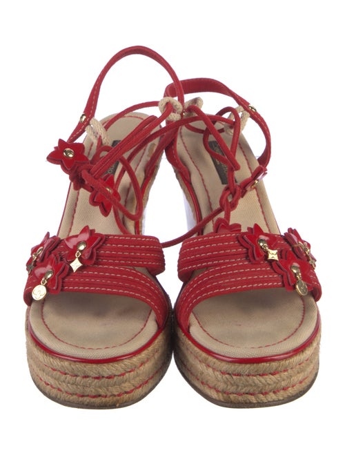 Louis Vuitton Leather Colorblock Pattern Espadrilles