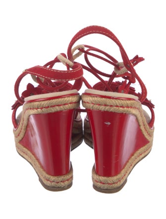 Louis Vuitton Leather Colorblock Pattern Espadrilles