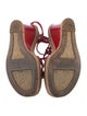 Louis Vuitton Leather Colorblock Pattern Espadrilles