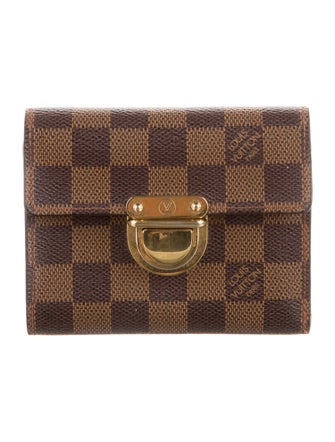 Louis Vuitton Damier Ebene Pattern Coated Canvas Koala Wallet