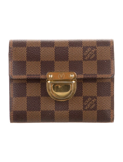 Louis Vuitton Damier Ebene Pattern Coated Canvas Koala Wallet