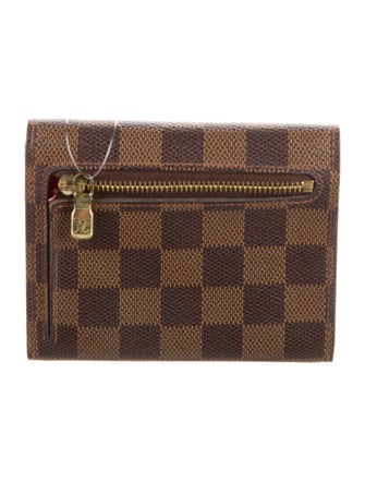 Louis Vuitton Damier Ebene Pattern Coated Canvas Koala Wallet