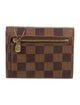 Louis Vuitton Damier Ebene Pattern Coated Canvas Koala Wallet
