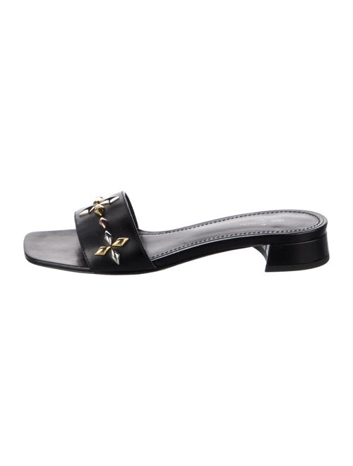 Louis Vuitton LV Monogram Leather Slides