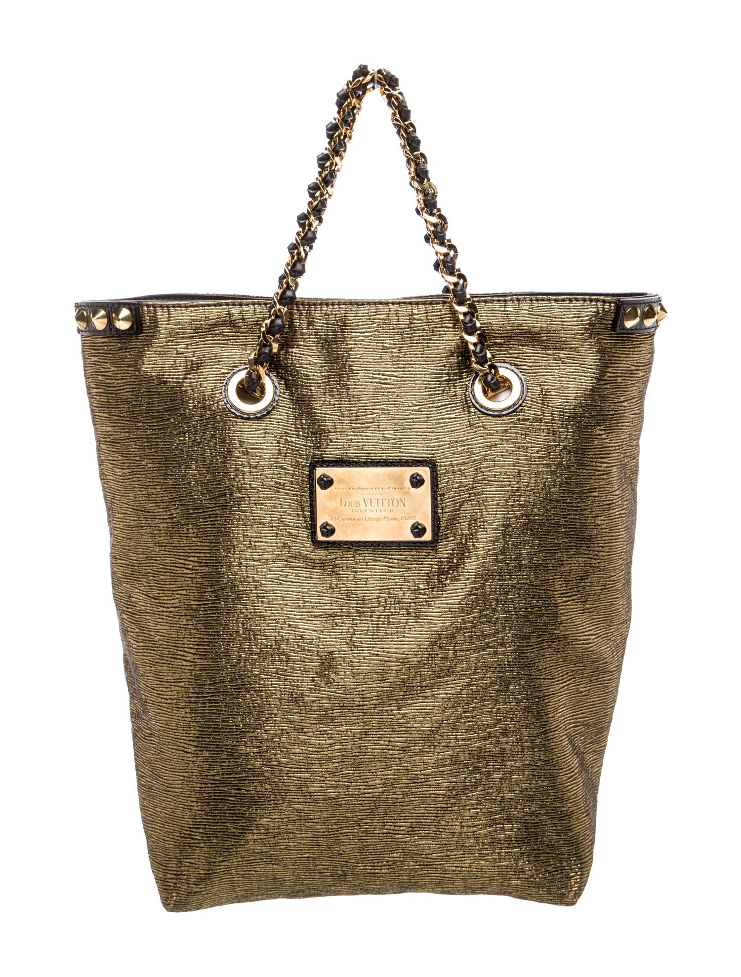 Louis Vuitton Canvas Metallic Jacquard Double Jeu