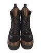 Louis Vuitton LV Monogram Suede Combat Boots