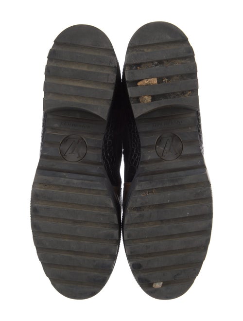 Louis Vuitton LV Monogram Suede Combat Boots