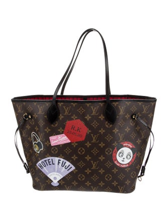 Louis Vuitton LV Monogram World Tour Neverfull w/Pouch MM