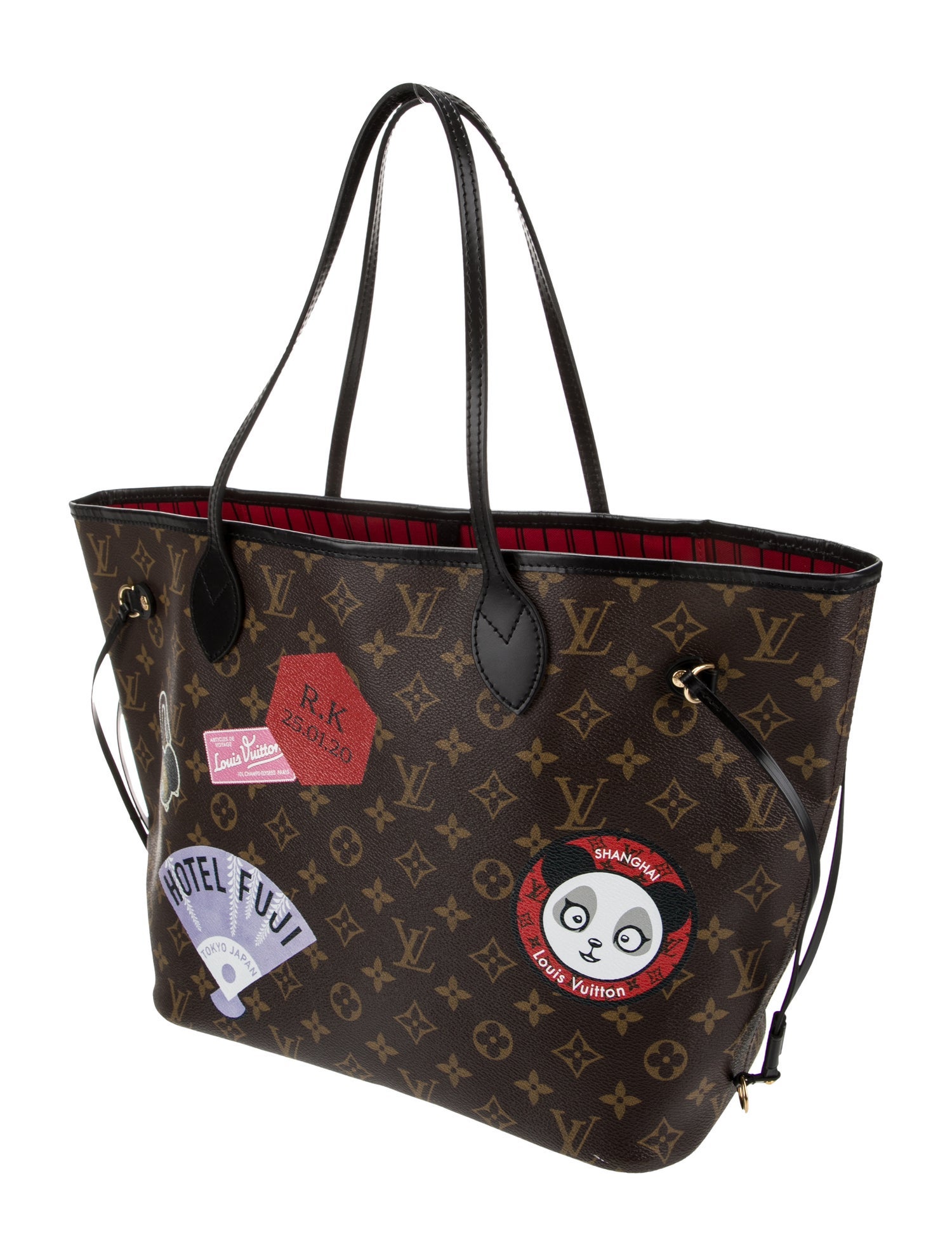 Louis Vuitton LV Monogram World Tour Neverfull w/Pouch MM
