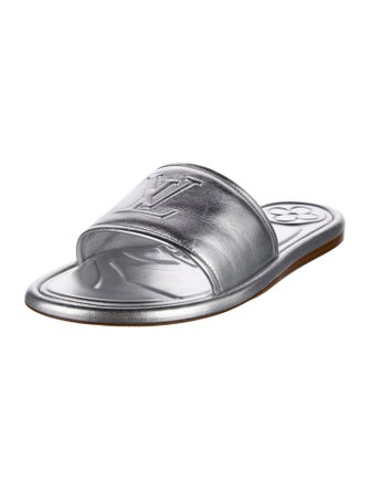 Louis Vuitton LV Monogram Leather Slides