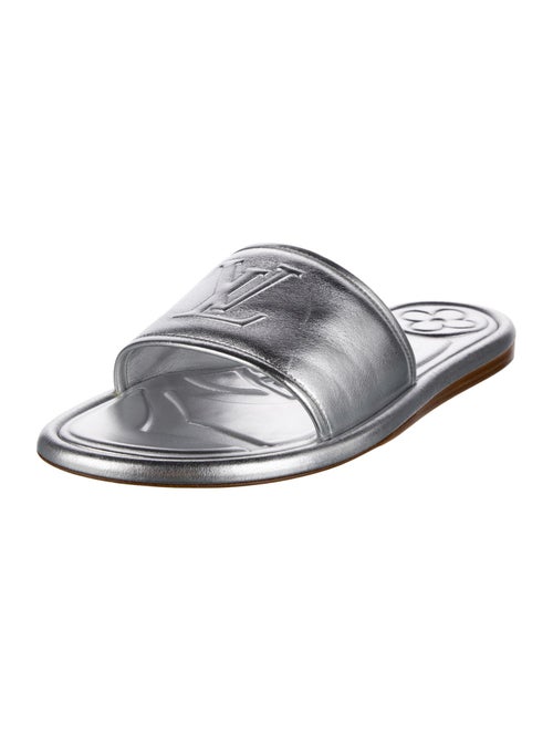Louis Vuitton LV Monogram Leather Slides