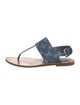 Louis Vuitton LV Monogram Denim Slingback Sandals