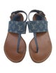 Louis Vuitton LV Monogram Denim Slingback Sandals
