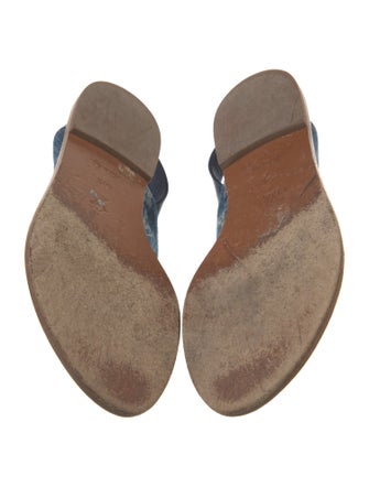 Louis Vuitton LV Monogram Denim Slingback Sandals