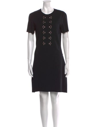 Louis Vuitton Crew Neck Knee-Length Dress
