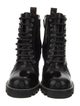 Louis Vuitton LV Monogram Patent Leather Combat Boots