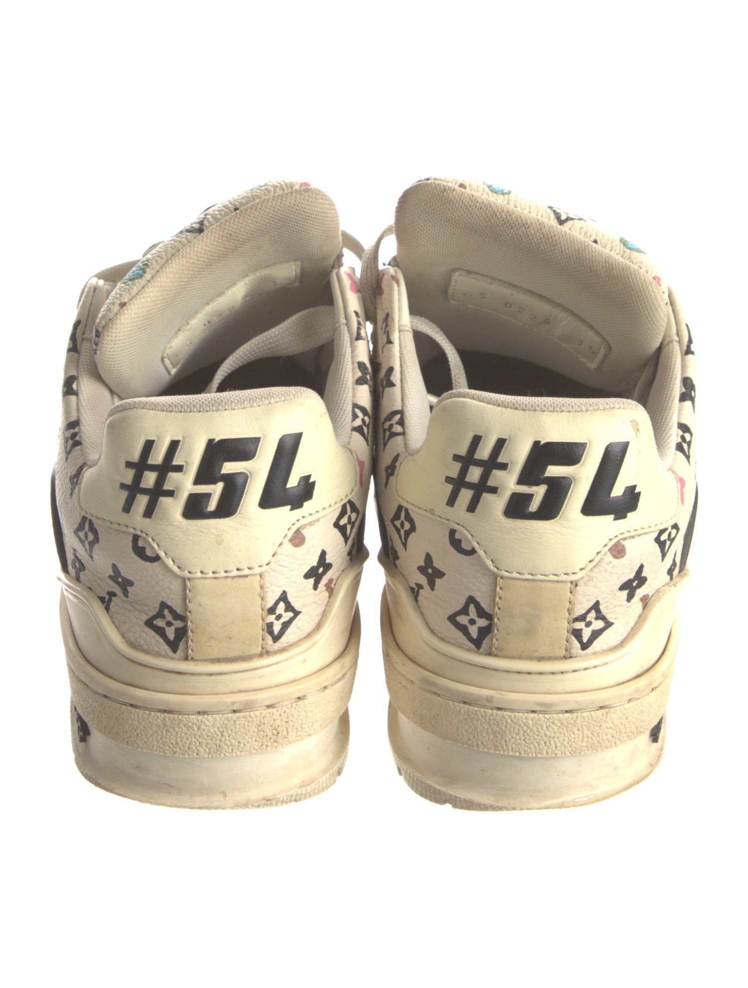 Louis Vuitton Leather Printed Sneakers