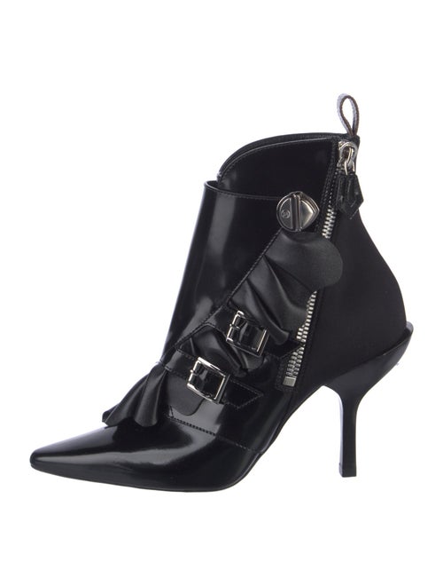 Louis Vuitton Leather Ruffle Embellishment Boots