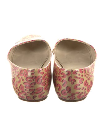 Louis Vuitton Patent Leather Animal Print Ballet Flats