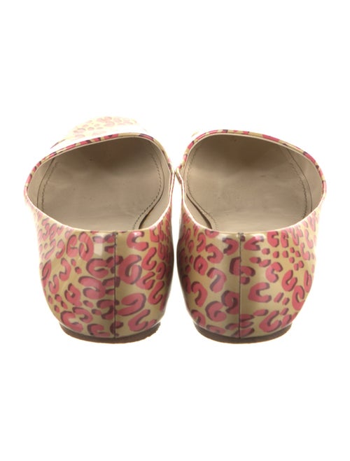 Louis Vuitton Patent Leather Animal Print Ballet Flats