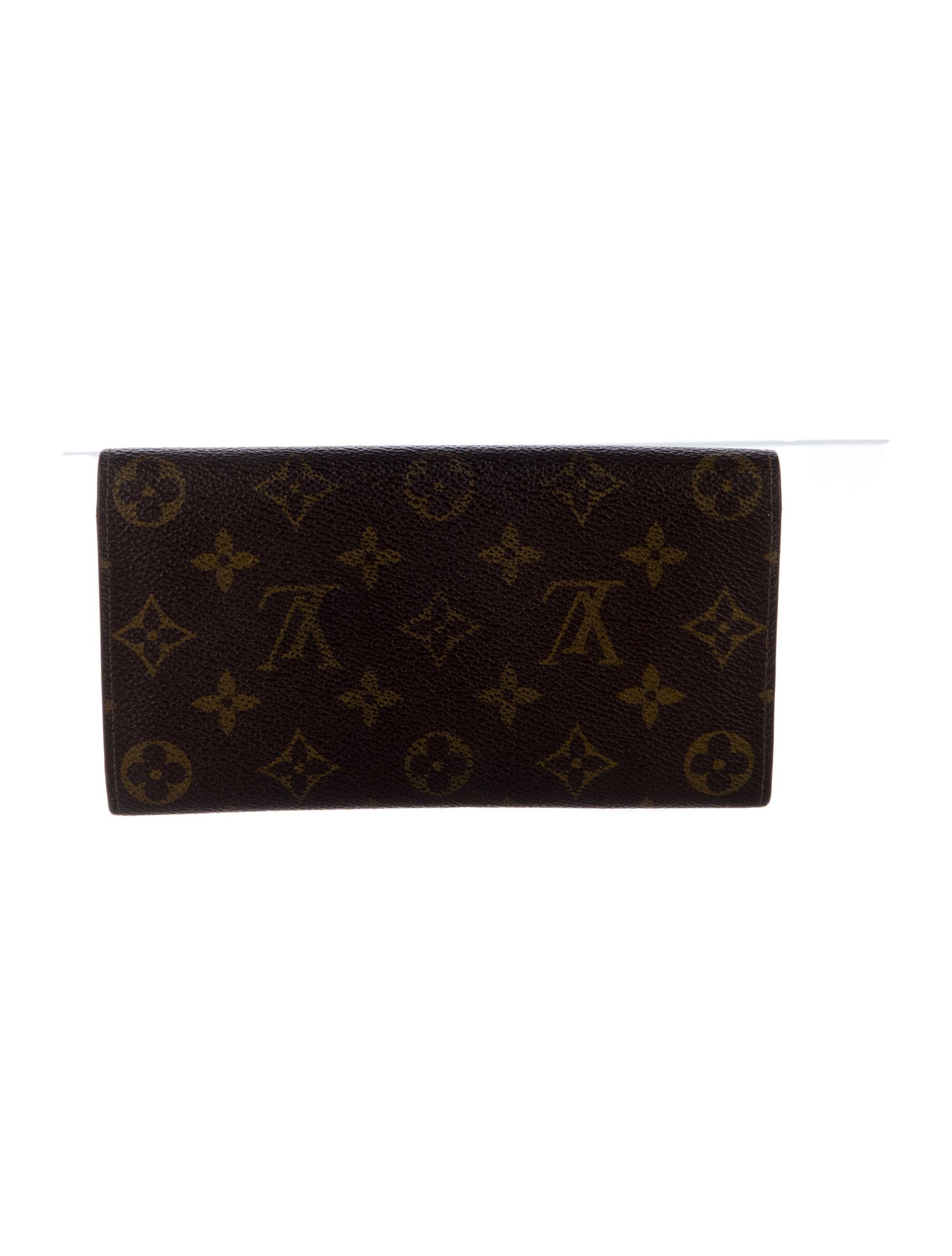 Louis Vuitton LV Monogram Coated Canvas Sarah Wallet
