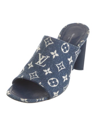 Louis Vuitton LV Monogram Denim Slides