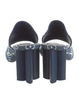 Louis Vuitton LV Monogram Denim Slides