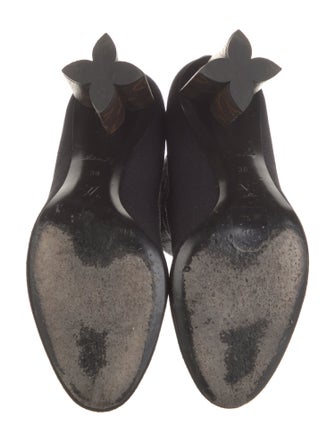 Louis Vuitton Monogram Pattern Embroidered Accent Sock Boots