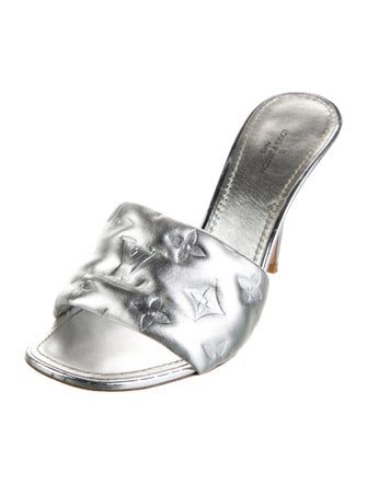Louis Vuitton LV Monogram Leather Slides