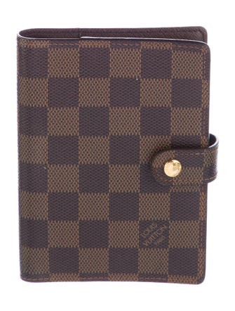 Louis Vuitton Damier Ebene Small Ring Agenda Cover