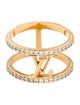 Louis Vuitton Crystal LV Iconic Ring