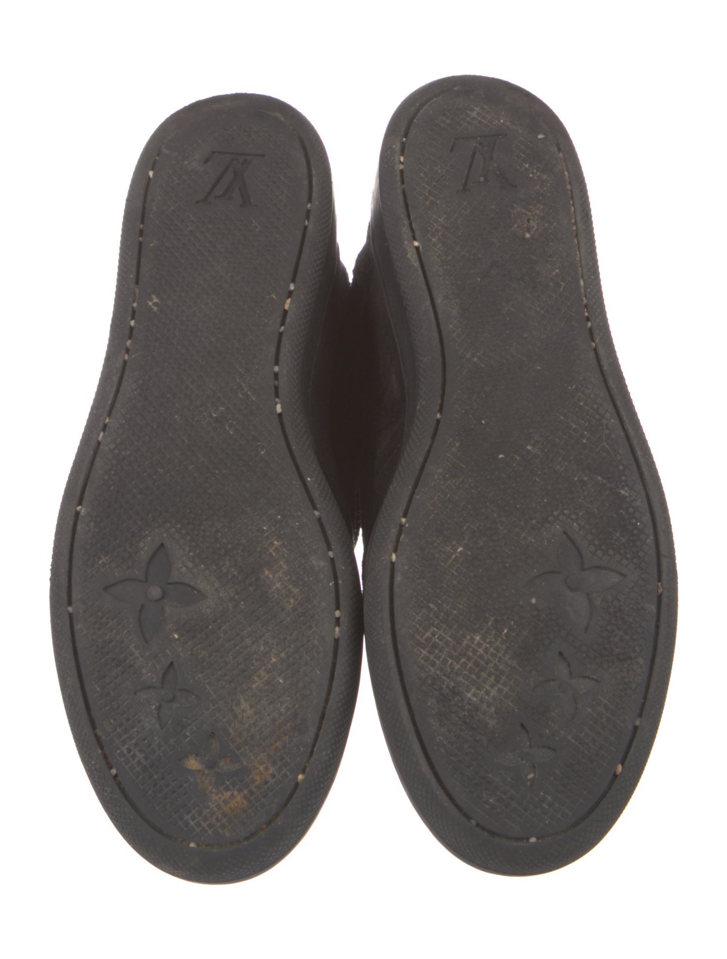 Louis Vuitton LV Monogram Suede Wedge Sneakers